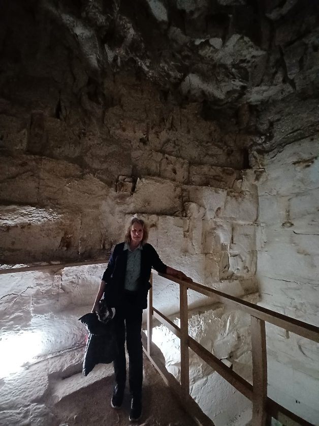 Me in a chamber of the Bent Pyramid