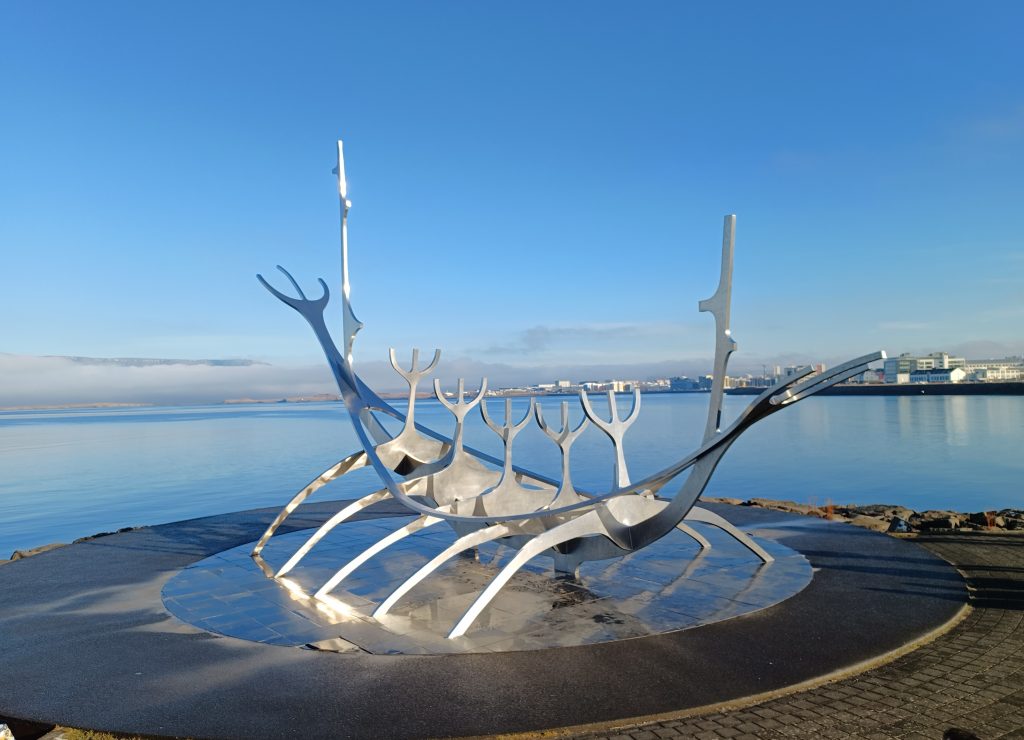  ‘Sólfar‘, Sun Voyager sculpture, by Jón Gunnar Árnason