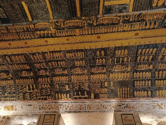 Ceiling decoration, Tomb of the Sons of Ramesses, Valley of the Kings