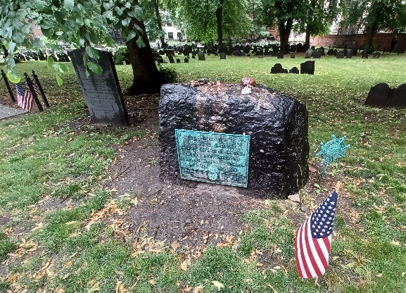 Samuel Adams' grave, Granary Burying Ground
