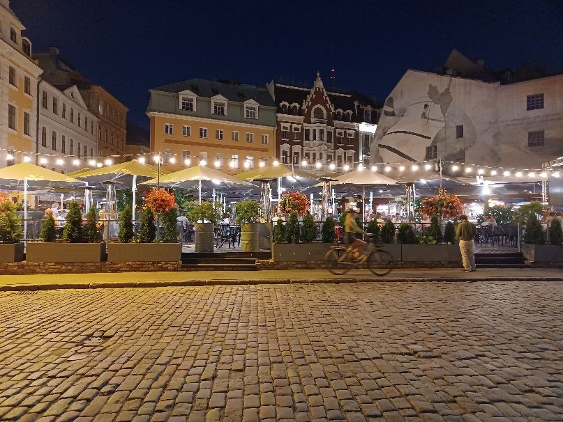 Riga at night