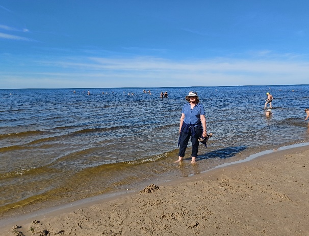 Self paddling on Jūrmala Beach