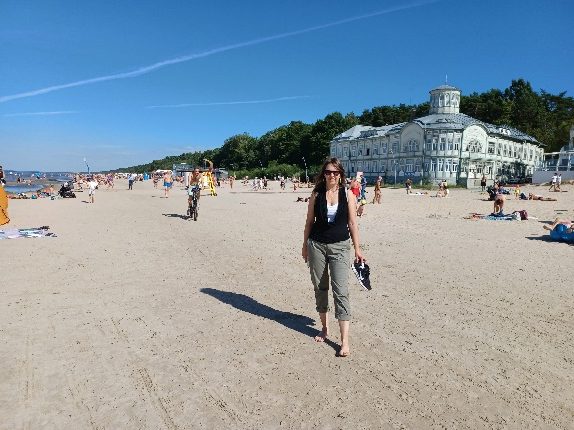 My Polish friend on Jūrmala beach