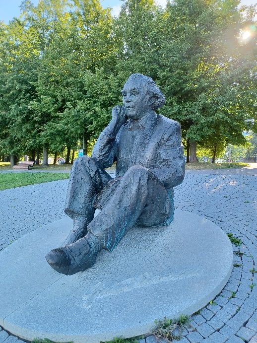 The composer, Gustav Ernesats