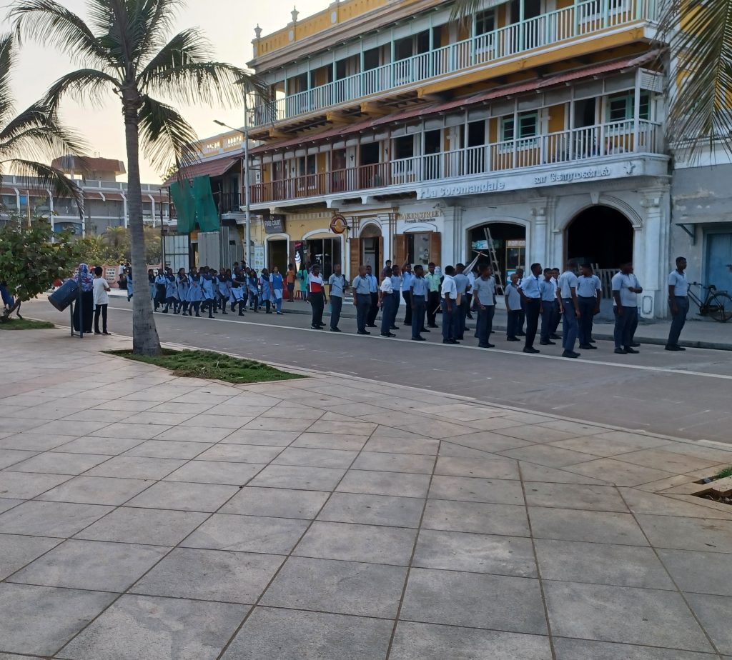 Marching Practice for Republic Day, Pondicherry