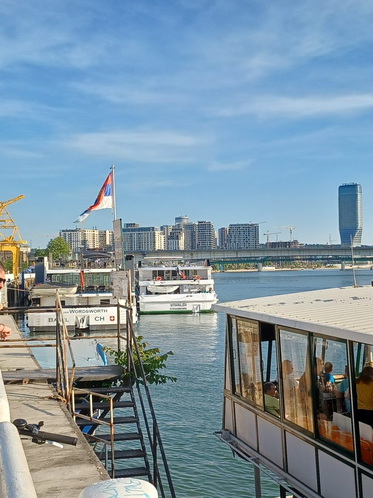 River cruisers on River Sava, Belgrade