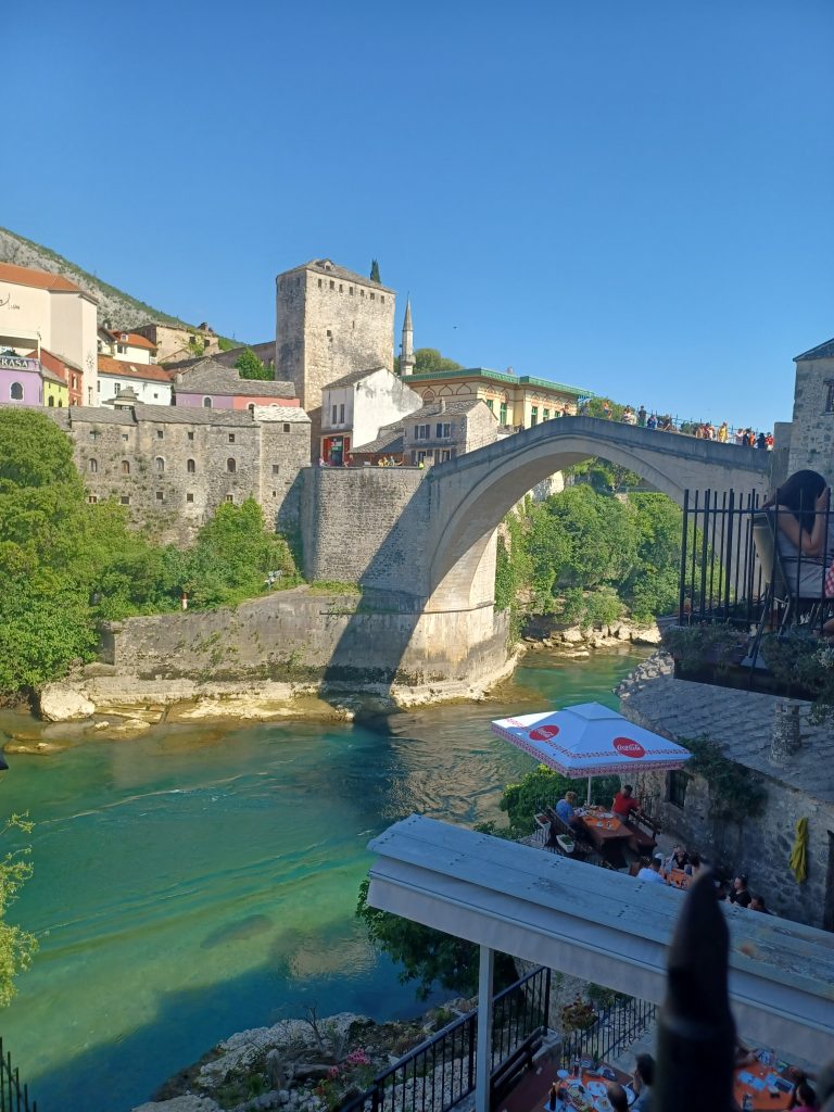 The Stari Most from the restaurant