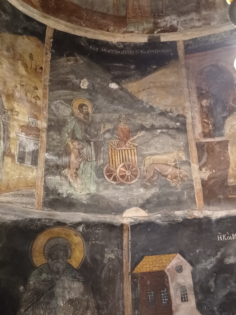 Frescos inside the Church of the Holy Archangels