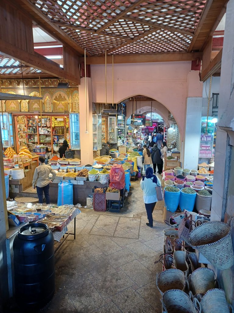 Spice and fruit market, Meknes