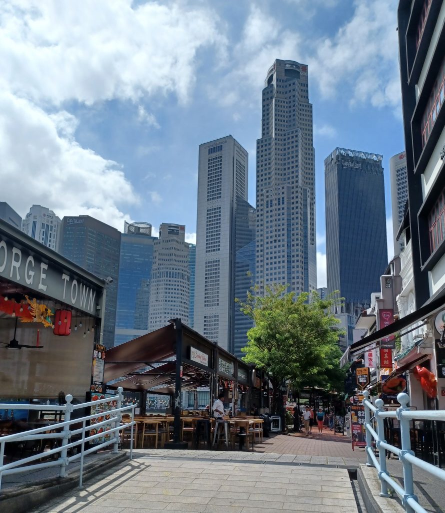 Exit from underpass, Clarke Quay