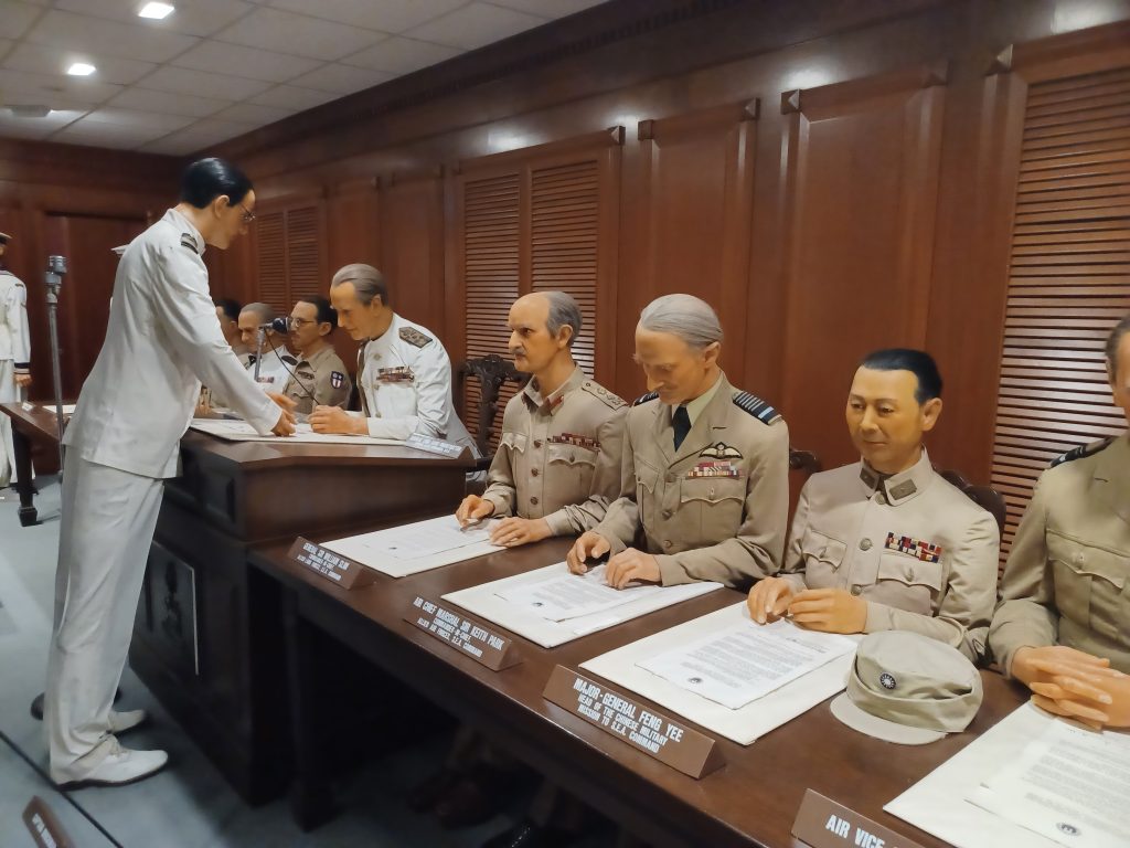 The Japanese surrender to Lord Louis Mountbatten