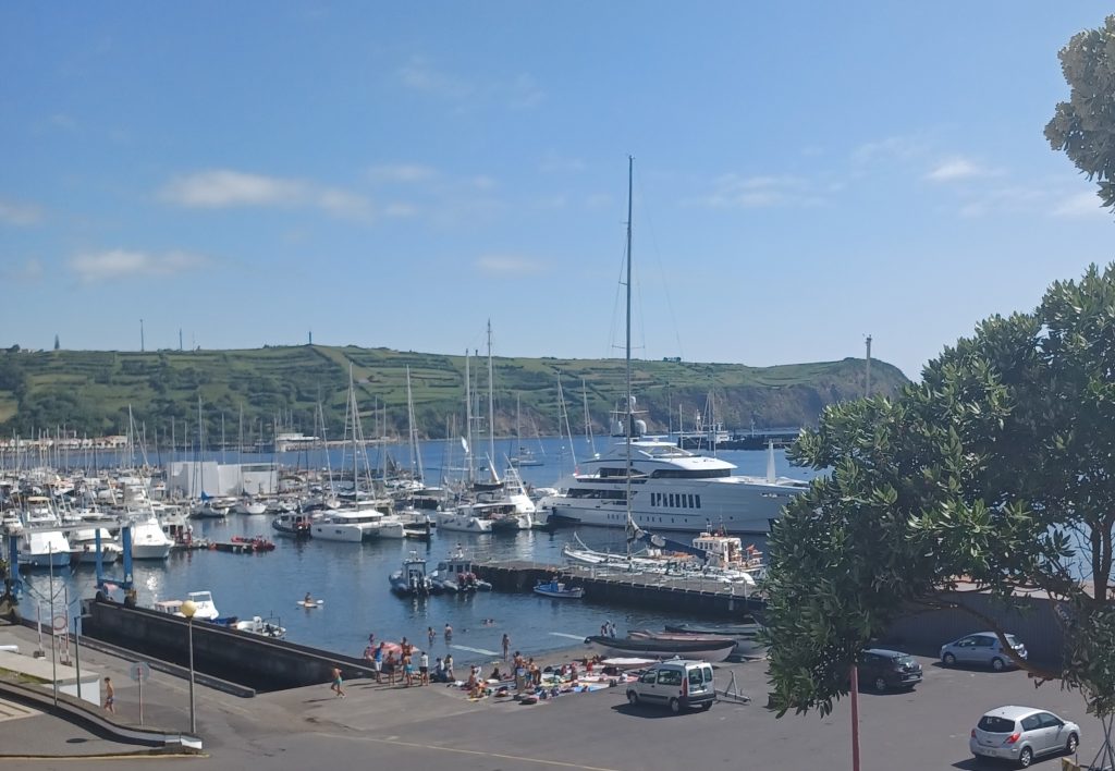 View from Hotel do Canal window, Horta, Faial
