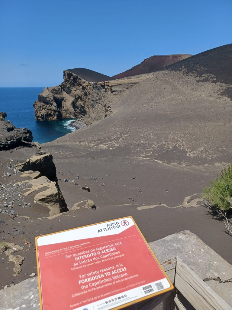 New land formed after the eruption of Capelinhos volcano in 1957