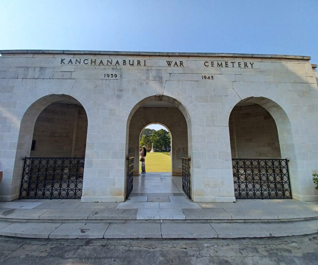 Entrance, Kanchanaburi War Cemetery, Thailand