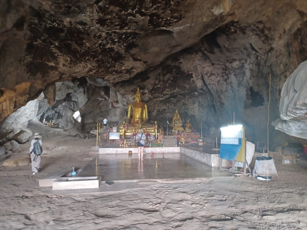 Cave by the Death Railway line, which was once used as a hospital. 