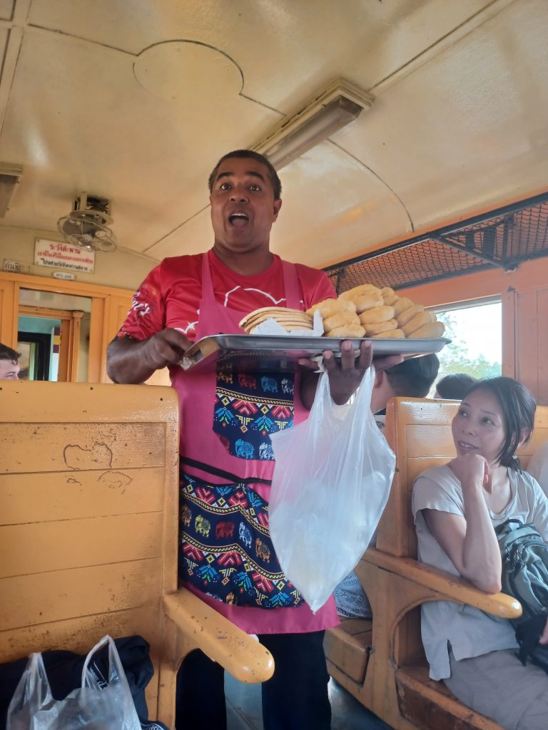 On board the Death Railway Train