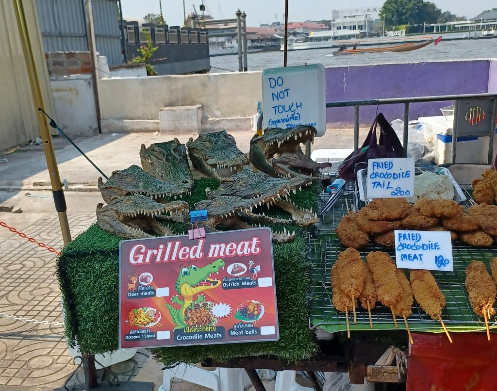 Crocodile meat, Bangkok