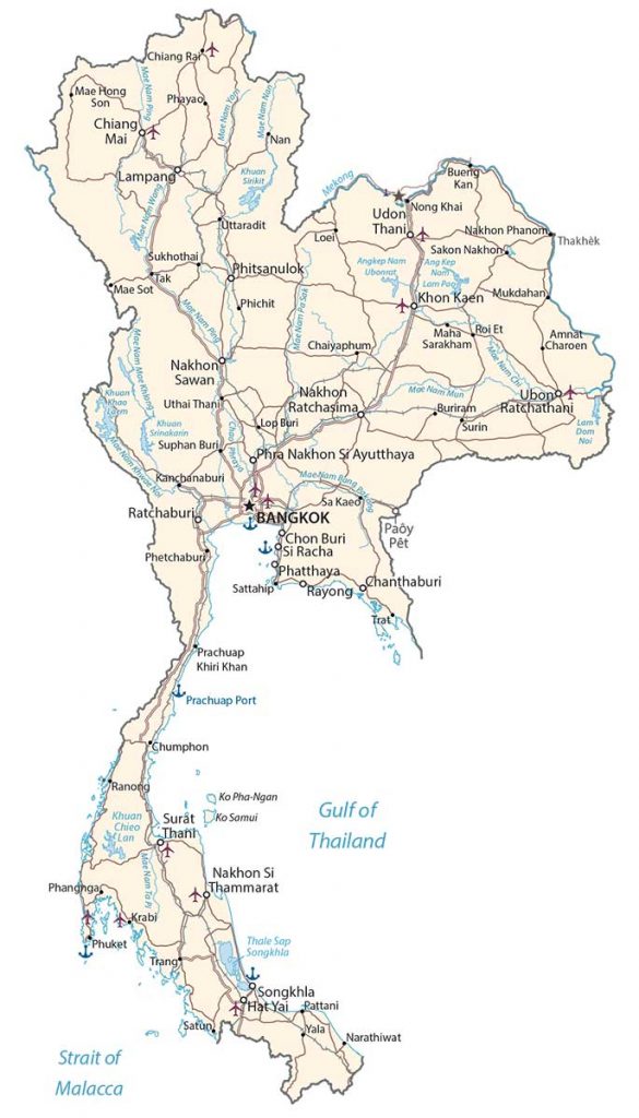 Map of Thailand