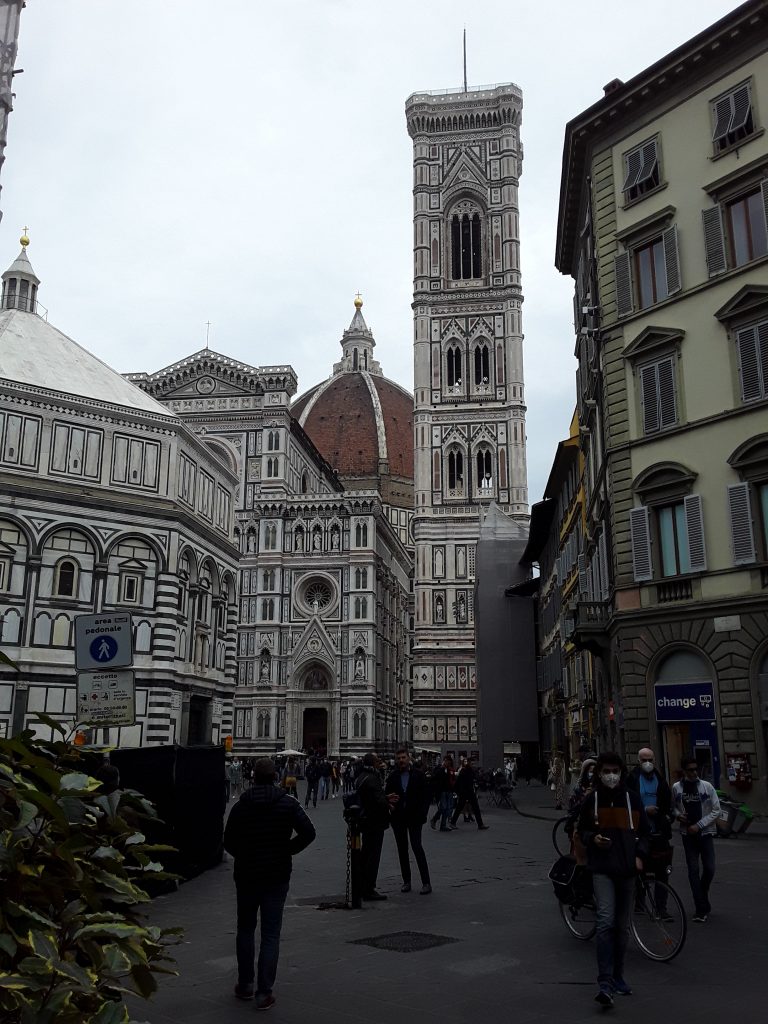 Giotto's Bell Tower, Bapistry far right, Duomo centre