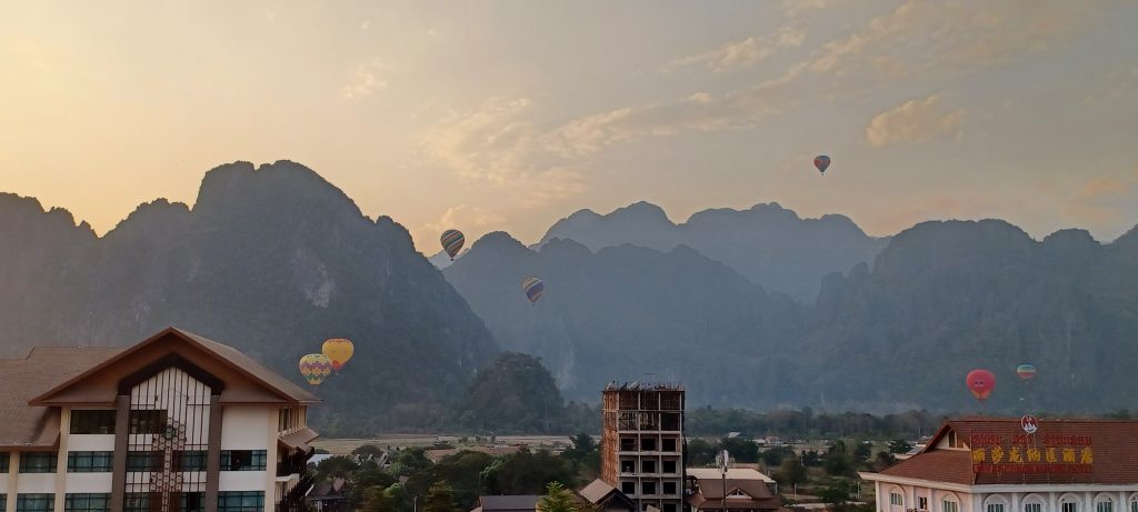 Balloons over Vang Vieng