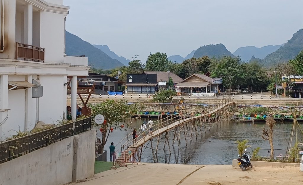 Bamboo Bridge, Vang Vieng