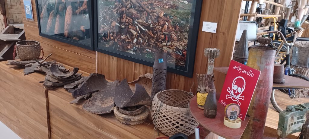 Remains of ordnance dropped on Laos, COPE visitor centre, Vientiane