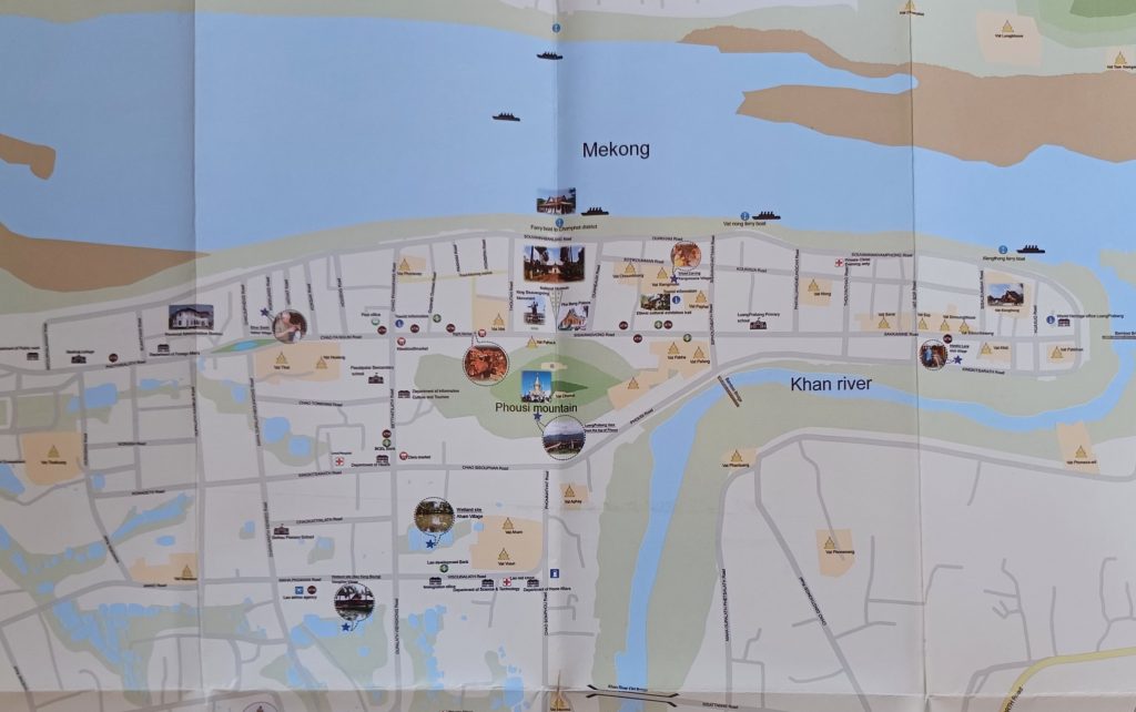 Luang Prabang tourist map