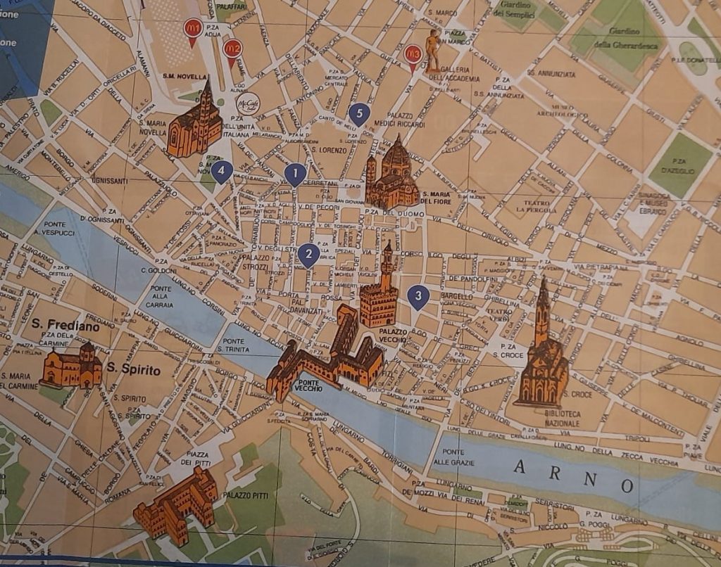Florence: Tourist Map