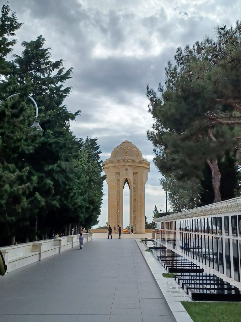 Eternal Flame Memorial and tombstones, Martyrs’ Lane, Baku
