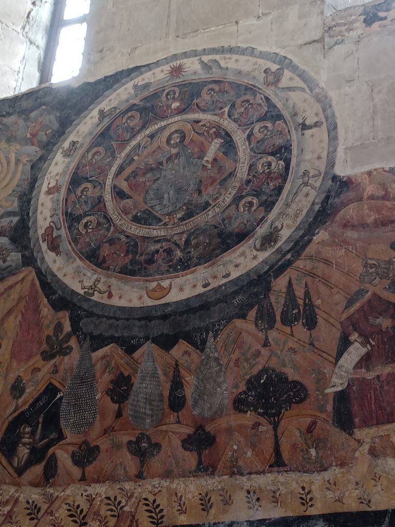 Fresco depicting the signs of the zodiac, Svetitskhoveli Cathedral
