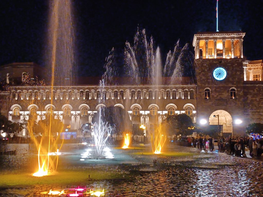 Dancing fountains, Republic Square, Yerevan