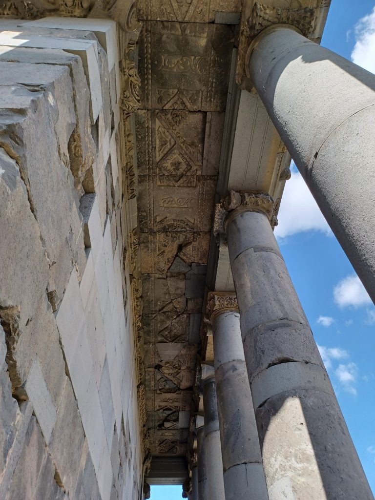 Ceiling decorations, Garni Temple