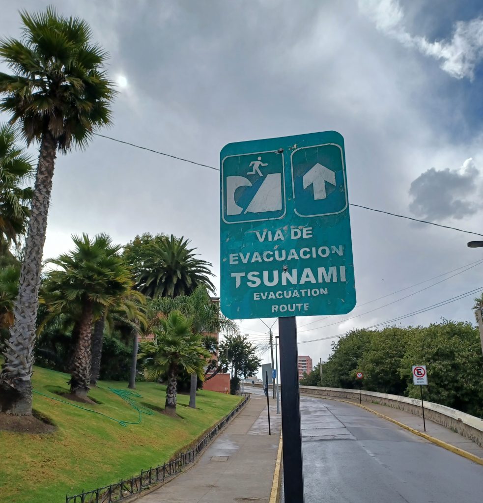 Tsunami evacuation route, Viña del Mar