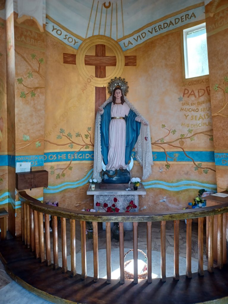 Chapel in pedestal of the statue of the Virgin, Sao Cristobal Hill, Santiago