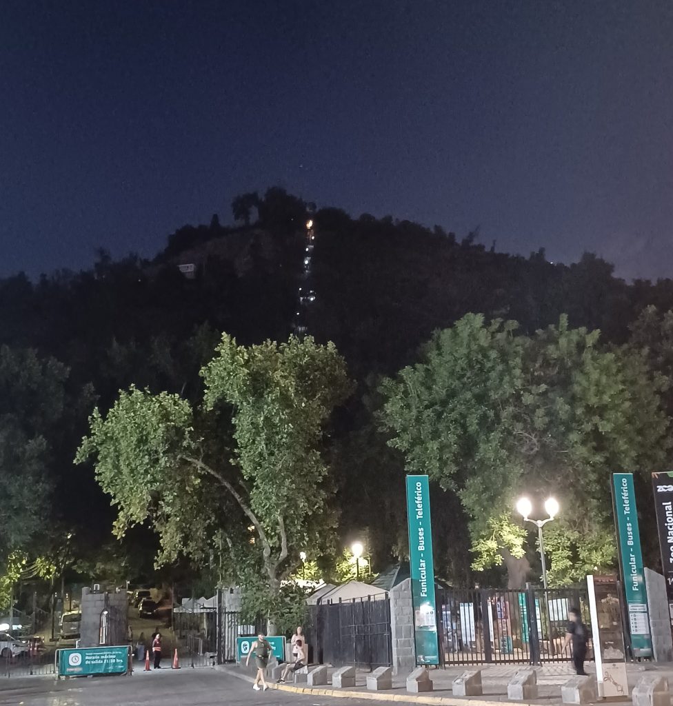 Sao Cristobal Hill at night