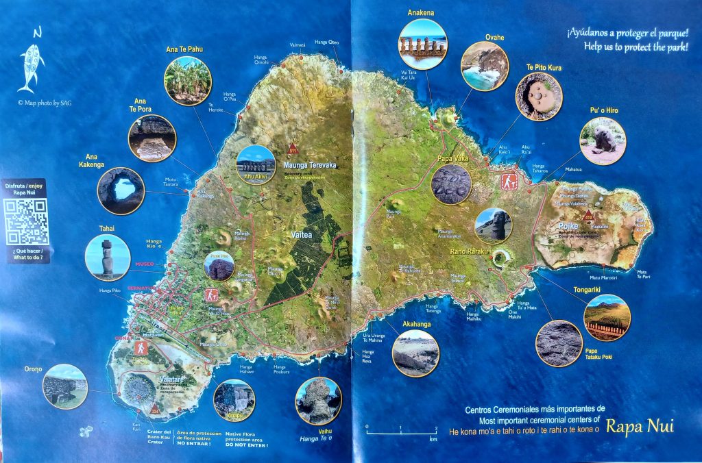 Rapa Nui Tourist Map