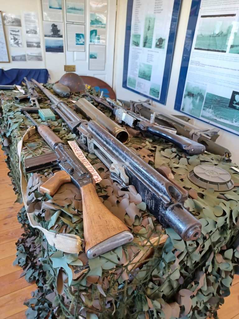 Argentine and British weapons, Goose Green museum