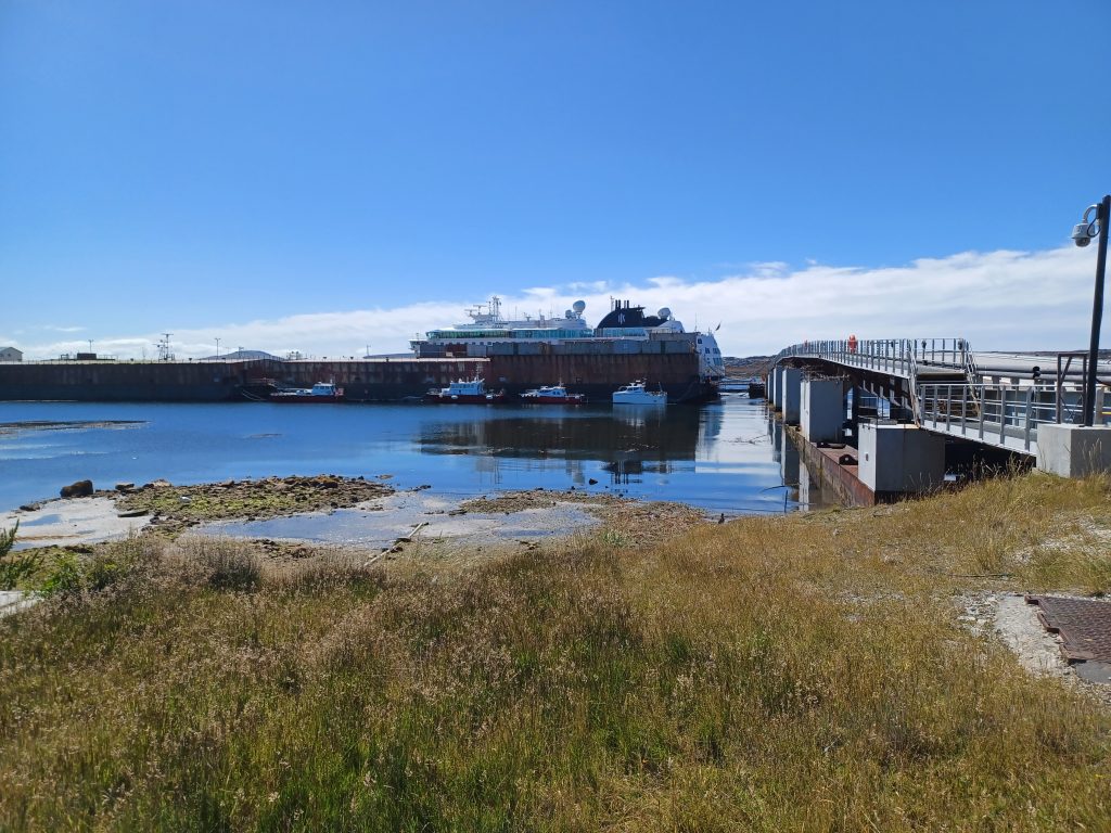 MS Fram Expedition Ship in the FIPASS, Port Stanley