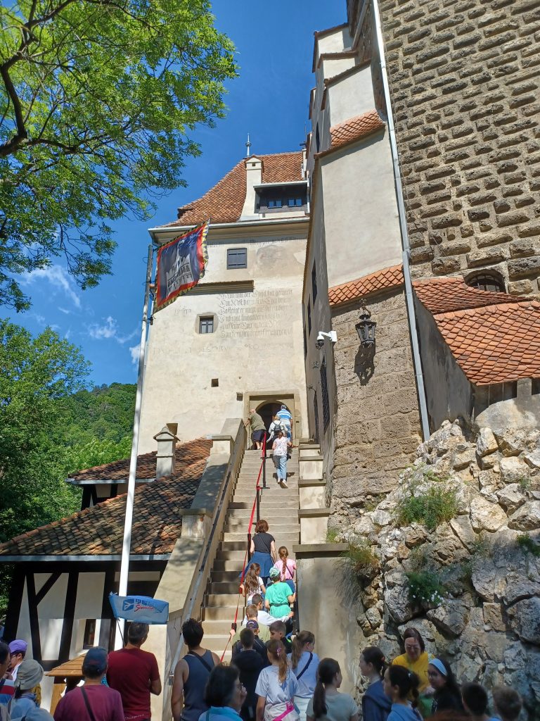 Steps to the entrance, Bran Castle