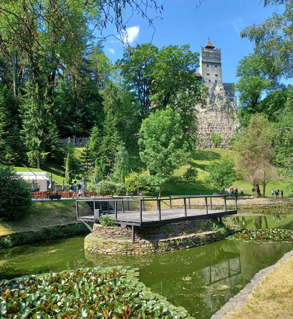 Bran Castle from the gardens below