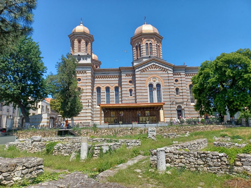 Orthodox Cathedral of St Peter and St Paul, and ruins of ancient Tomis, Constanta