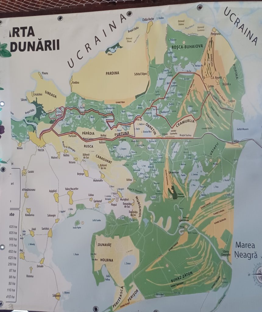 Danube Delta Map