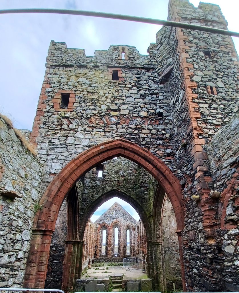 Looking from west to east, ruins of Cathedral of St German