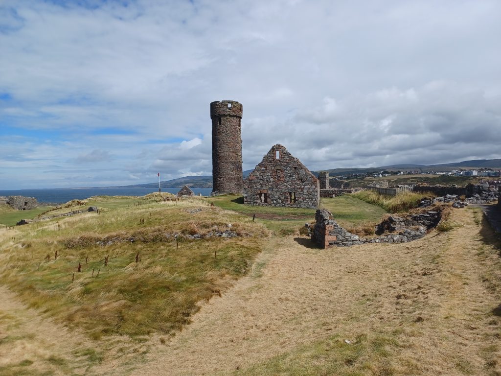 Round Tower and St Patrick's Church, St Patrick's Isle, Peel
